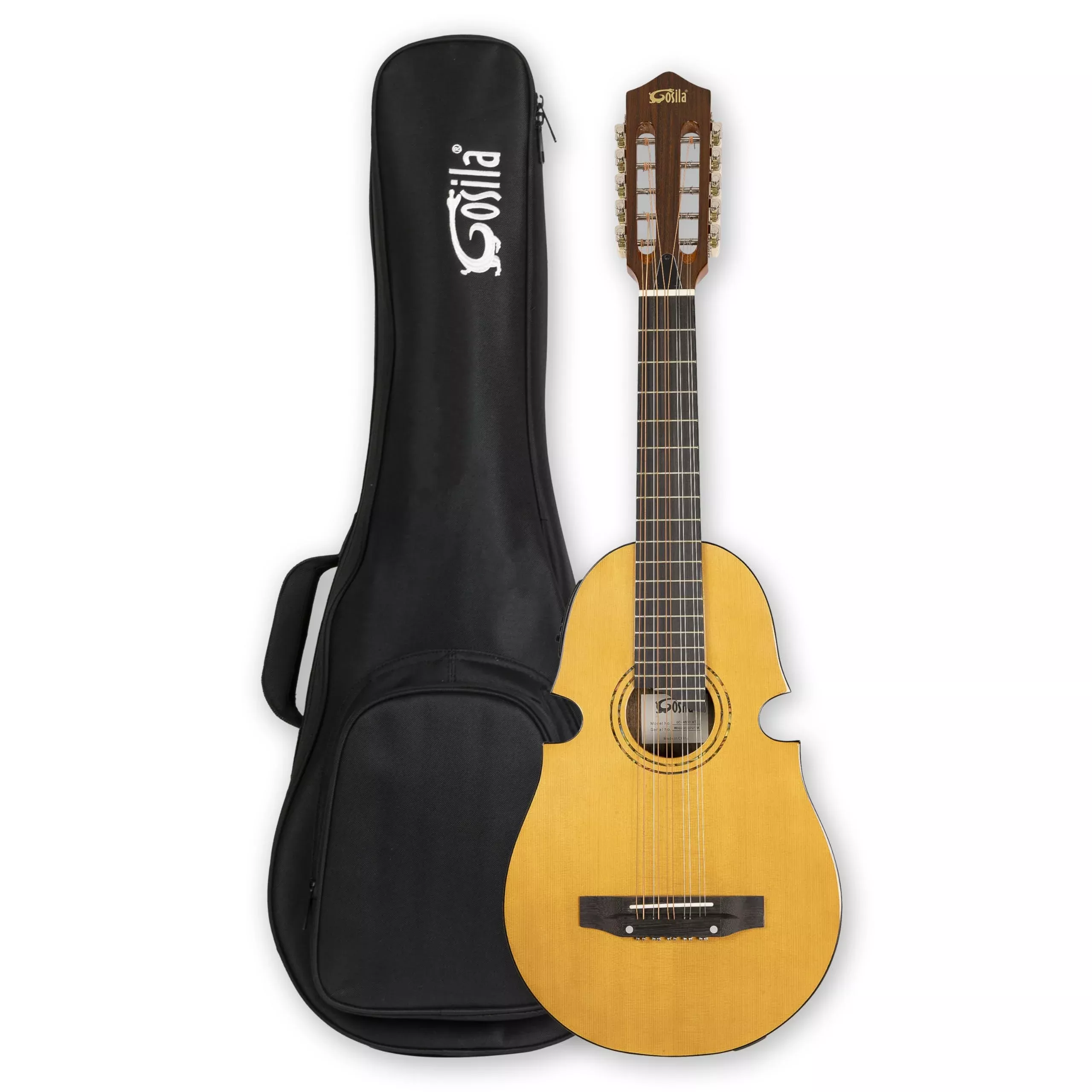 10 String Electric Acoustic Puerto Rican Cuatro Guitar Solid spruce top Ovankol back & sides rosewood fingerboard &bridge
