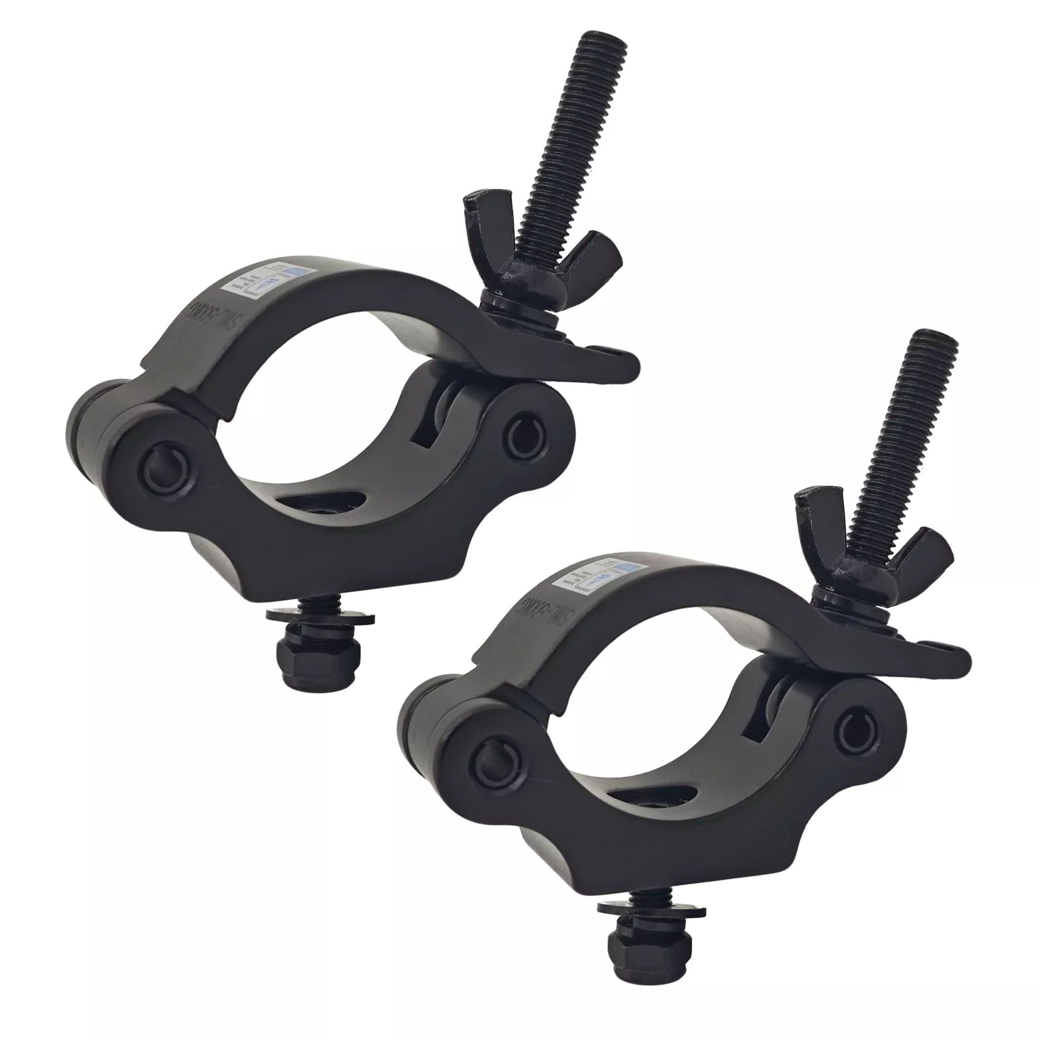 2Pcs Stage Light Clamp 1.77-2.4 Inch (45-61mm)Aluminium DJ Truss Clamps with TUV Certified, Heavy Duty 550kg 1100 Lbs Lighting C