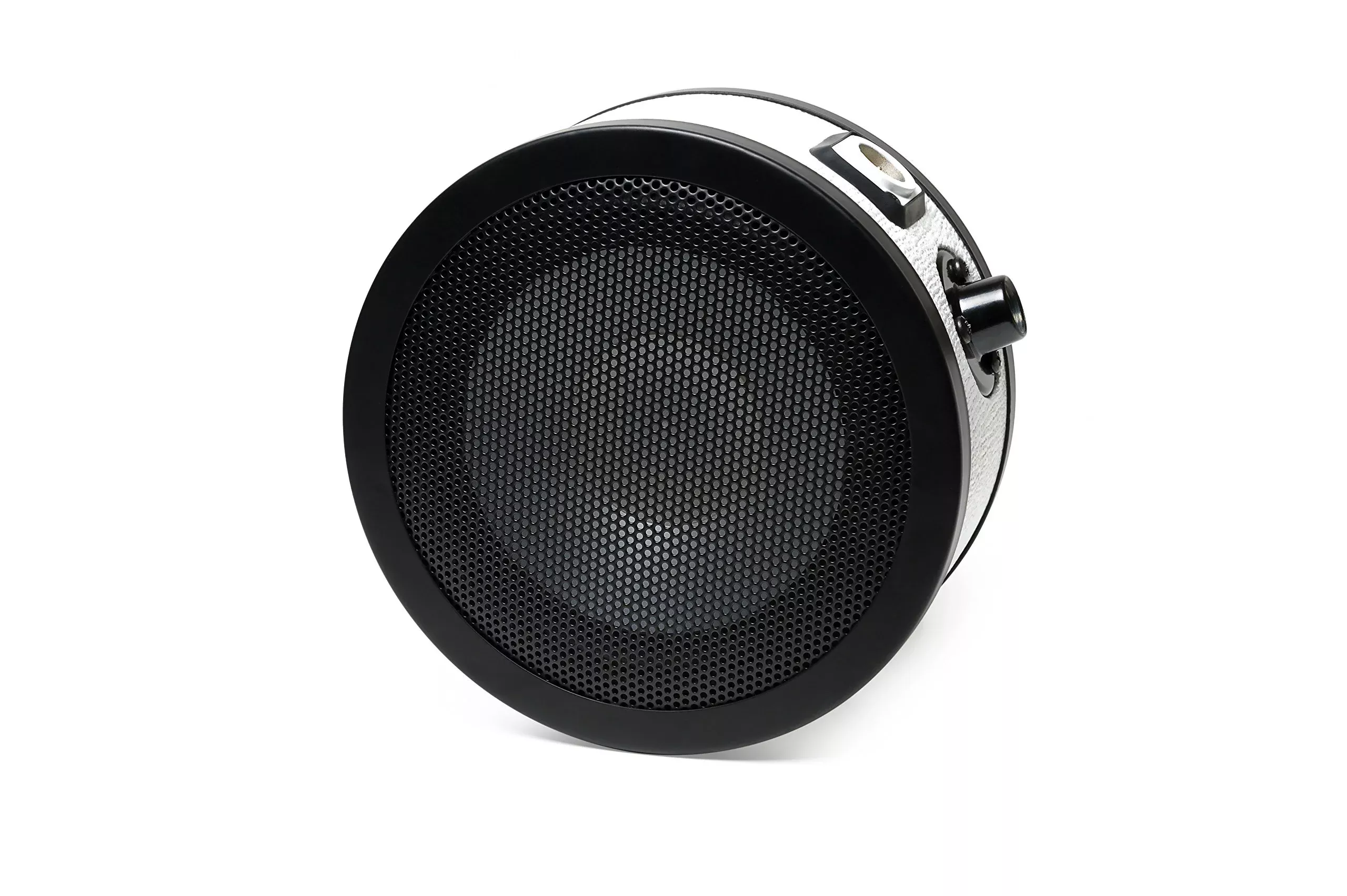 AGANS LoFReQ Sub Microphone LFRQTRP Trooper Aluminum Tolex White with Black Ring 7 inch