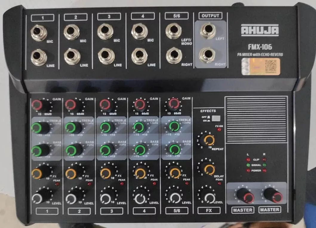 Ahuja Pa Mixer Fmx-106 4 Channel