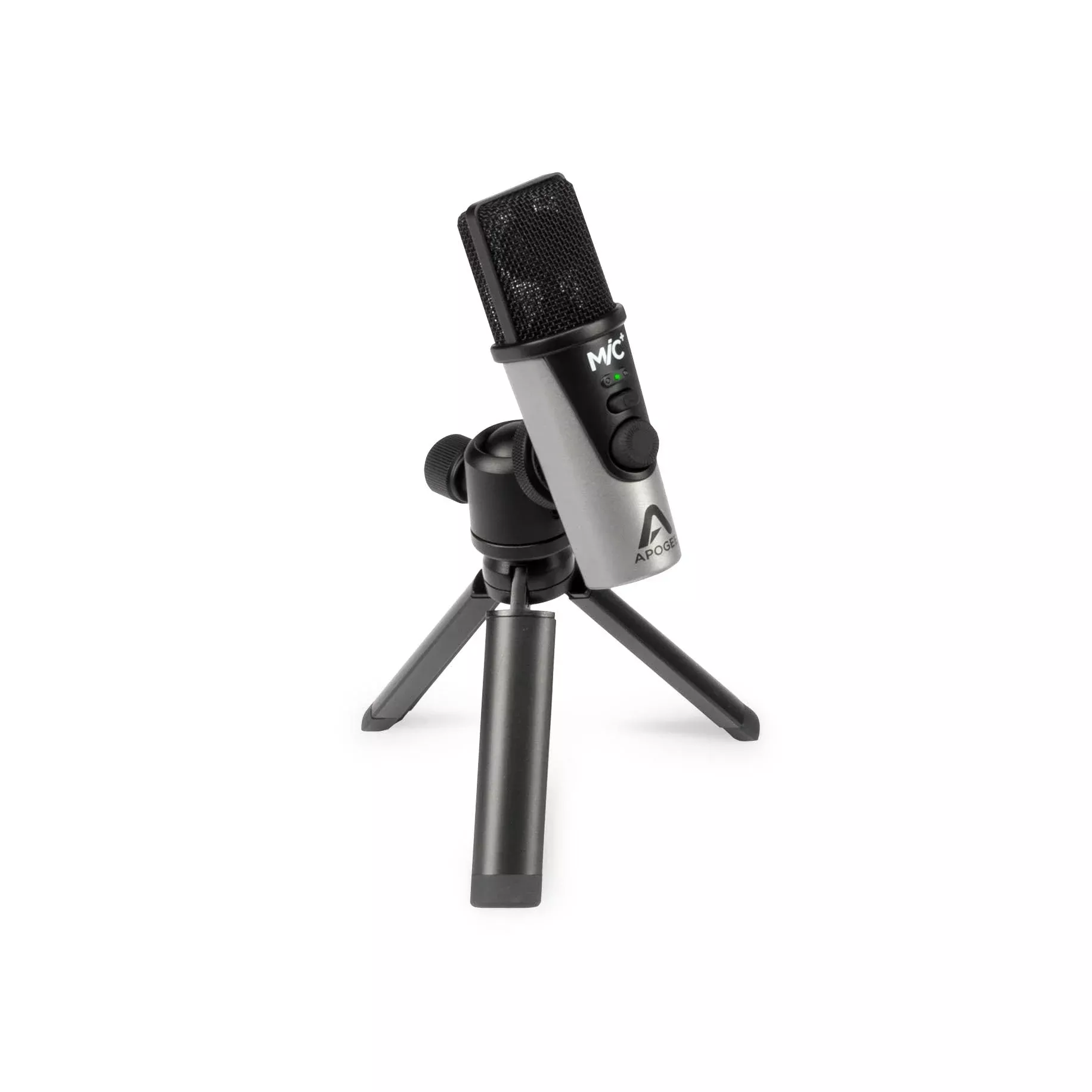 Apogee MiC Plus - Studio Quality USB Microphone with Cardioid Condenser Mic Capsule, Built In Mic Pre-Amp & Zero-Latency Headpho
