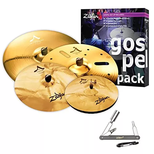 Avedis Zildjian Company A Custom Gospel Pack Cymbal Set 14'' 17'' 18'' 21'' AC0801G