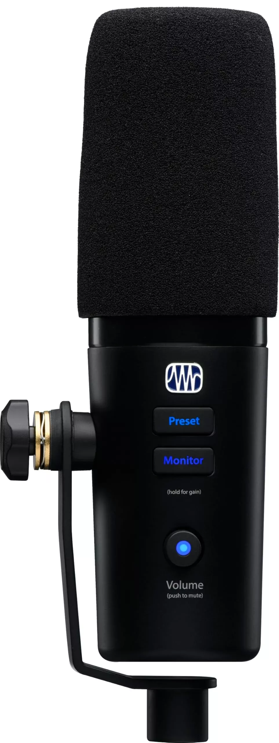 PreSonus Revelator Dynamic USB Microphone with Onboard Effects & Mixer for Recording, Podcasting, Streaming - Black