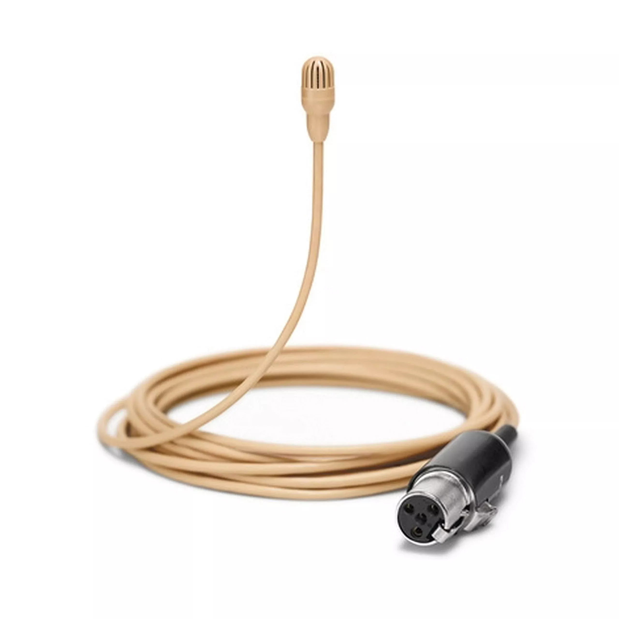 Shure TwinPlex TL47T O-MTQG-A Omnidirectional Lavalier Microphone with Accessory Kit, TA4F, Tan