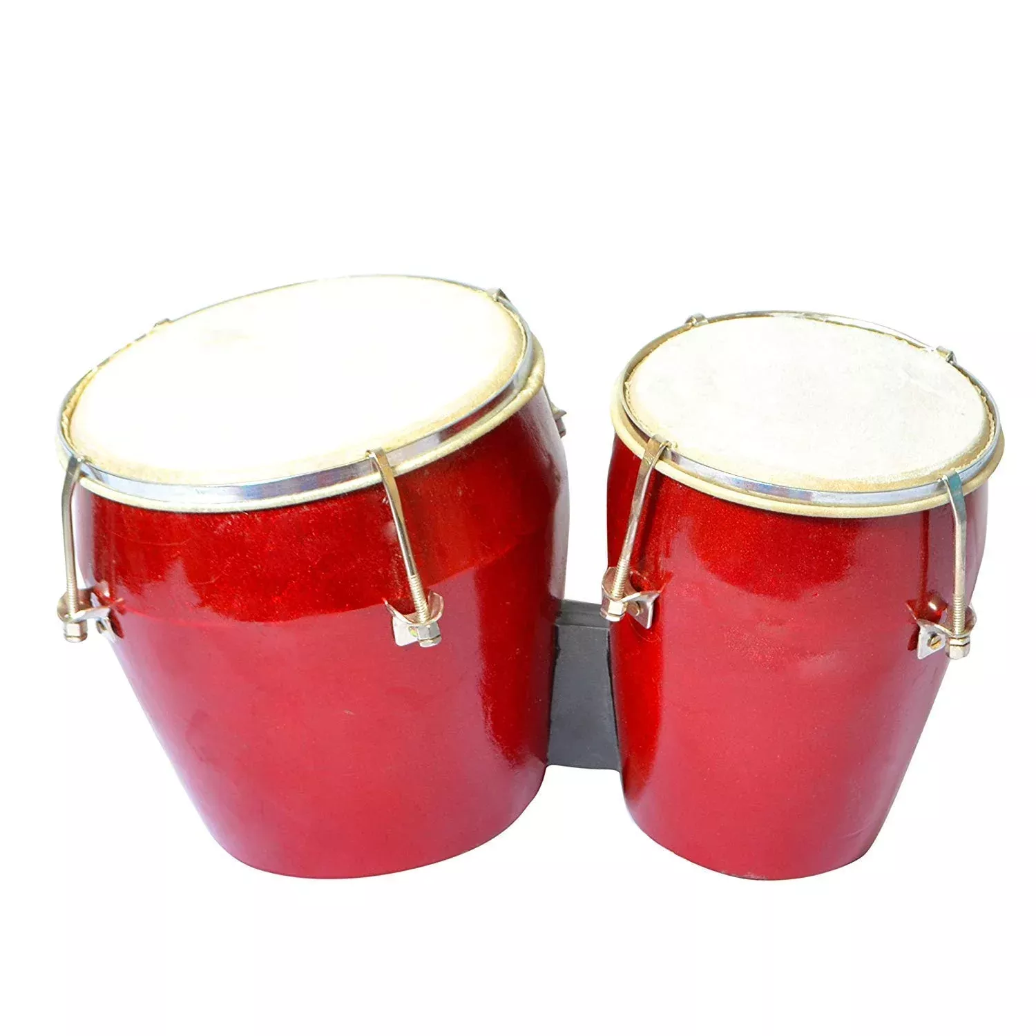 Wooden Bongo Drum (Red)