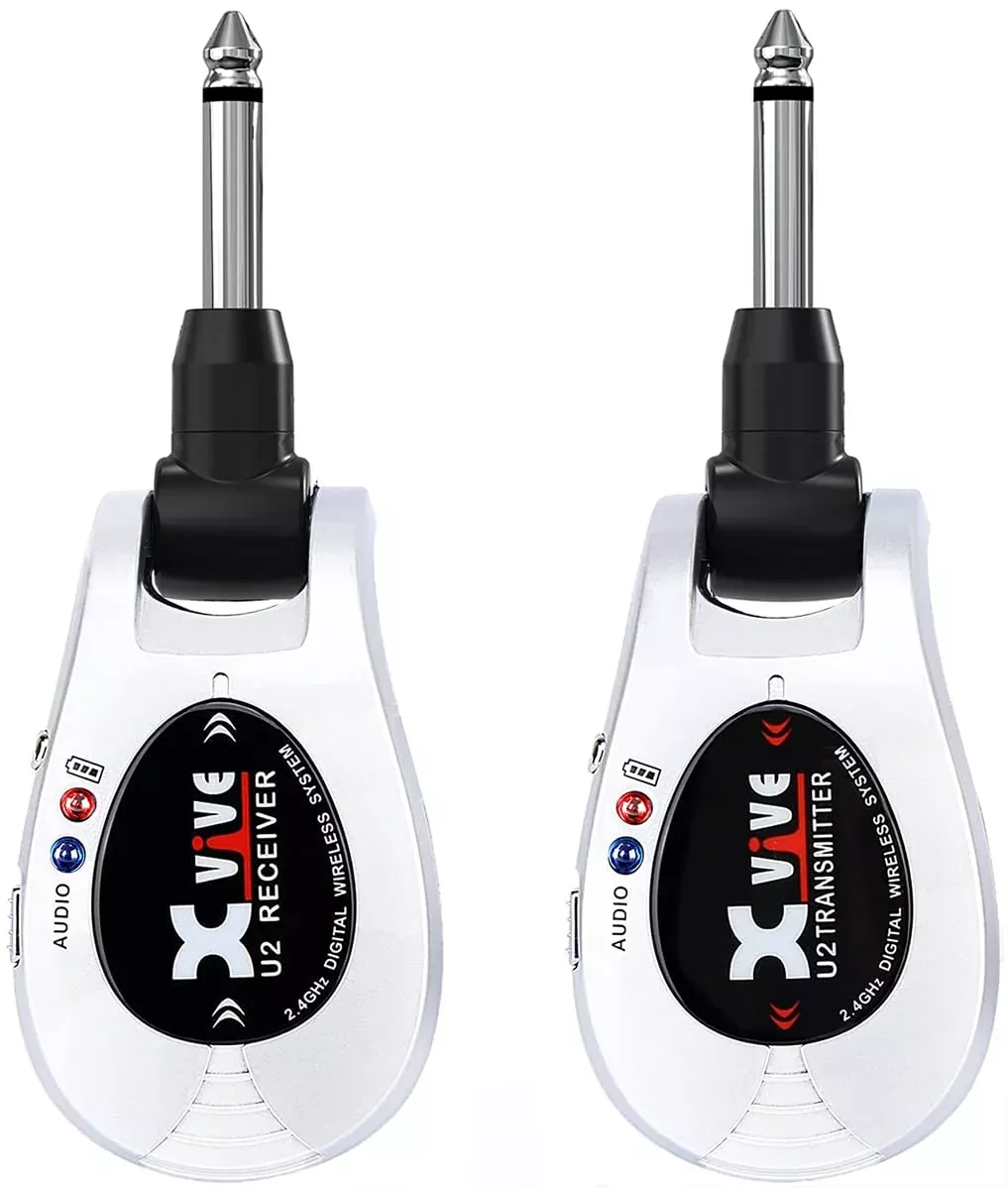 Xvive U2 Digital Guitar Wireless System 2.4GHz Silver