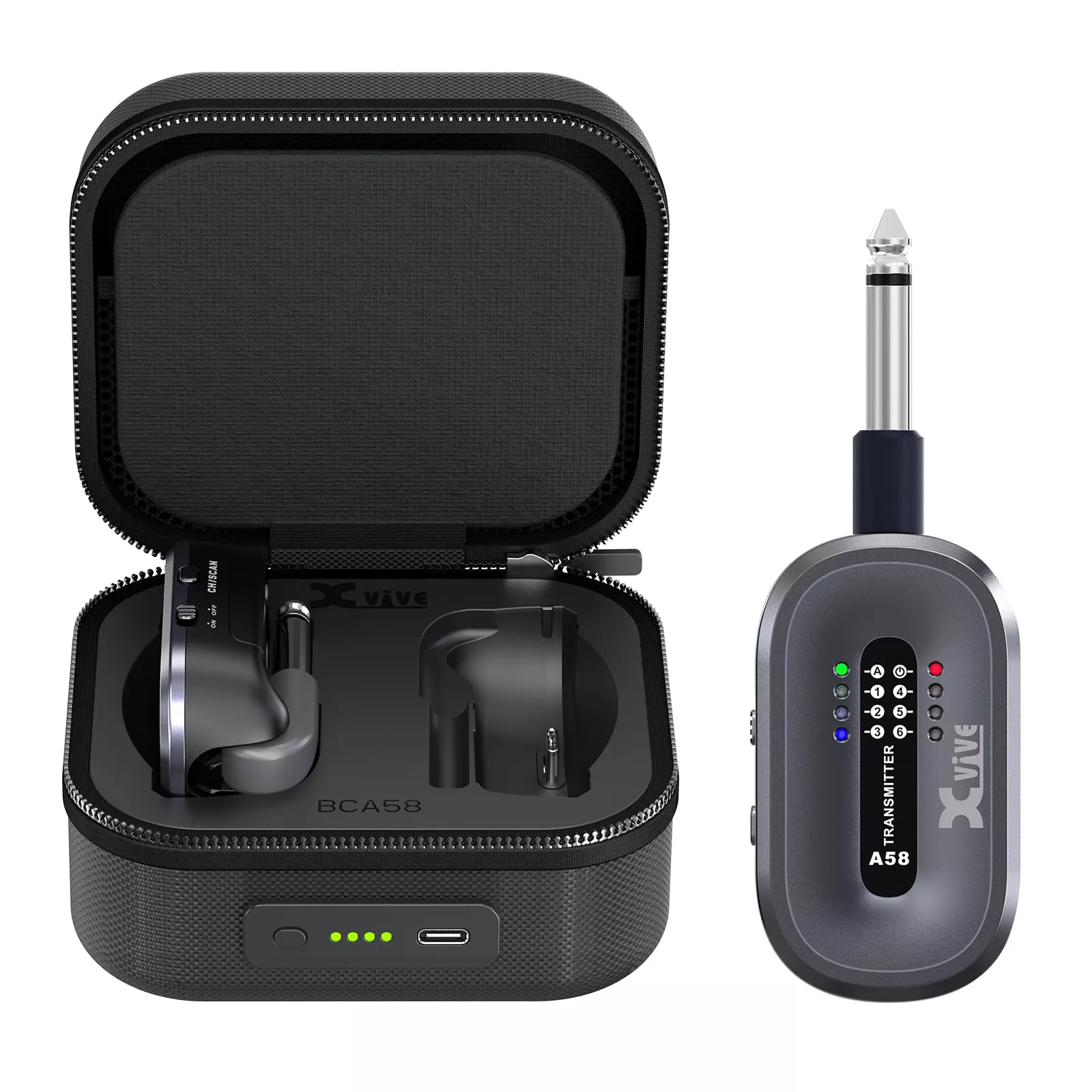 Xvive Wireless Guitar System 5.8GHz XV-AC58 with Charging Case