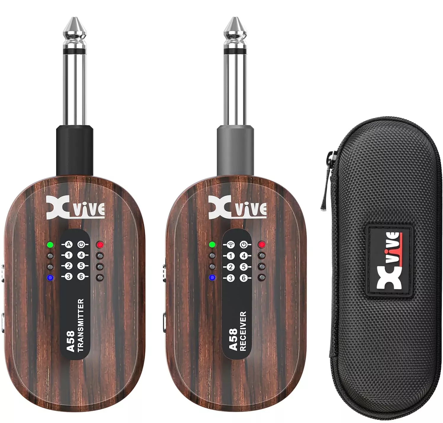 Xvive Wireless Guitar System A58 5.8GHz Rosewood