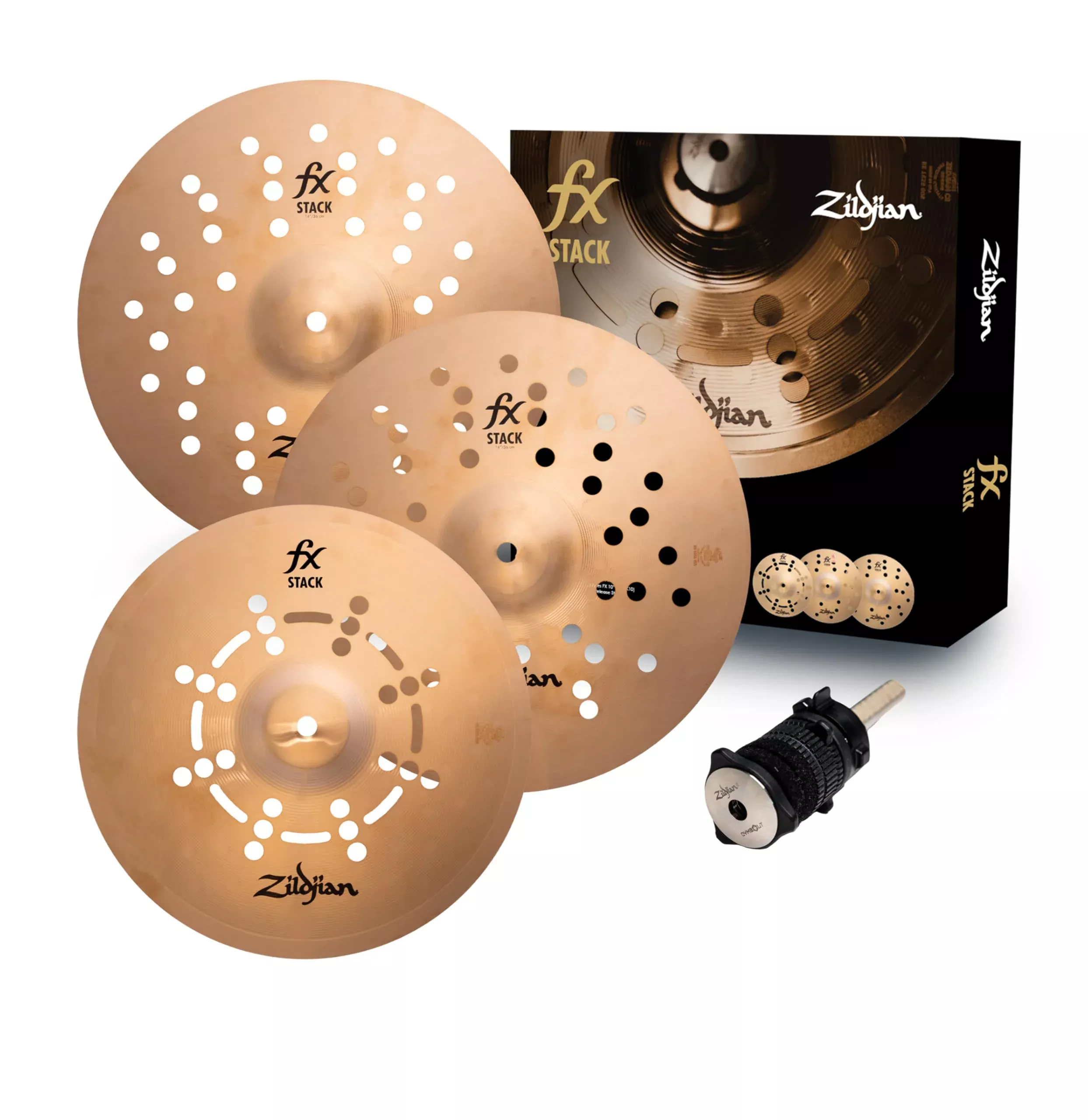Zildjian FX Stack 14 Inch I Series Bronze Percussion Cymbal Stack Set