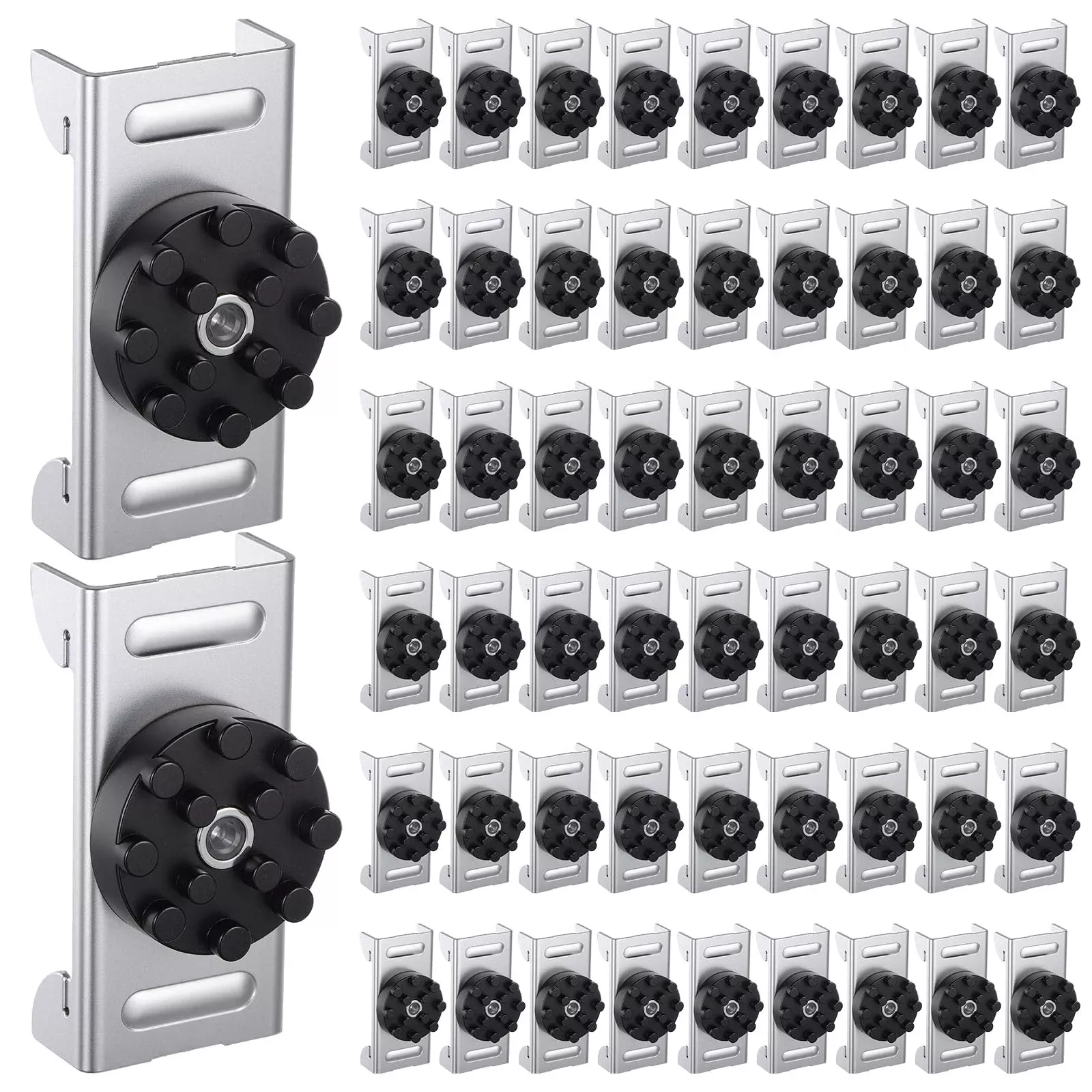 Zonon Sound Isolation Clips Resilient Channel Mounting Clip Steel Rubber Black 3 x 1.3 x 0.7 inch 100 Pack